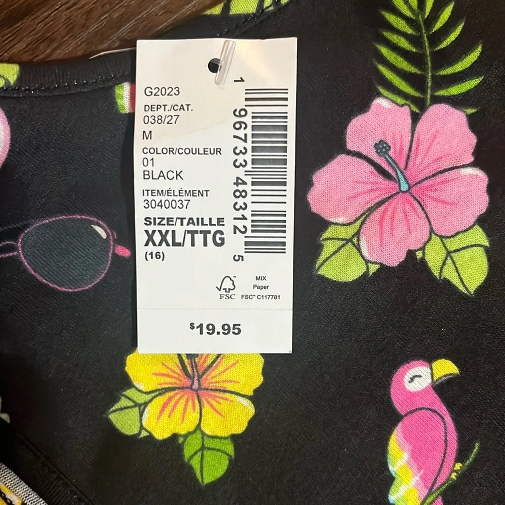 The Children’s Place Floral Dress Black with Pink/Yellow Accents XXL(16) NWT - Picture 4 of 5